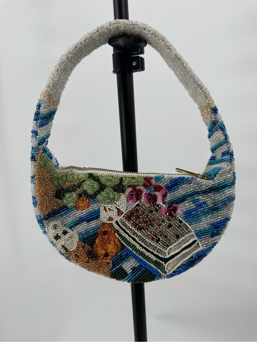 Acler Beaded Birch Mini Bag in Blue, White, Green, Pink